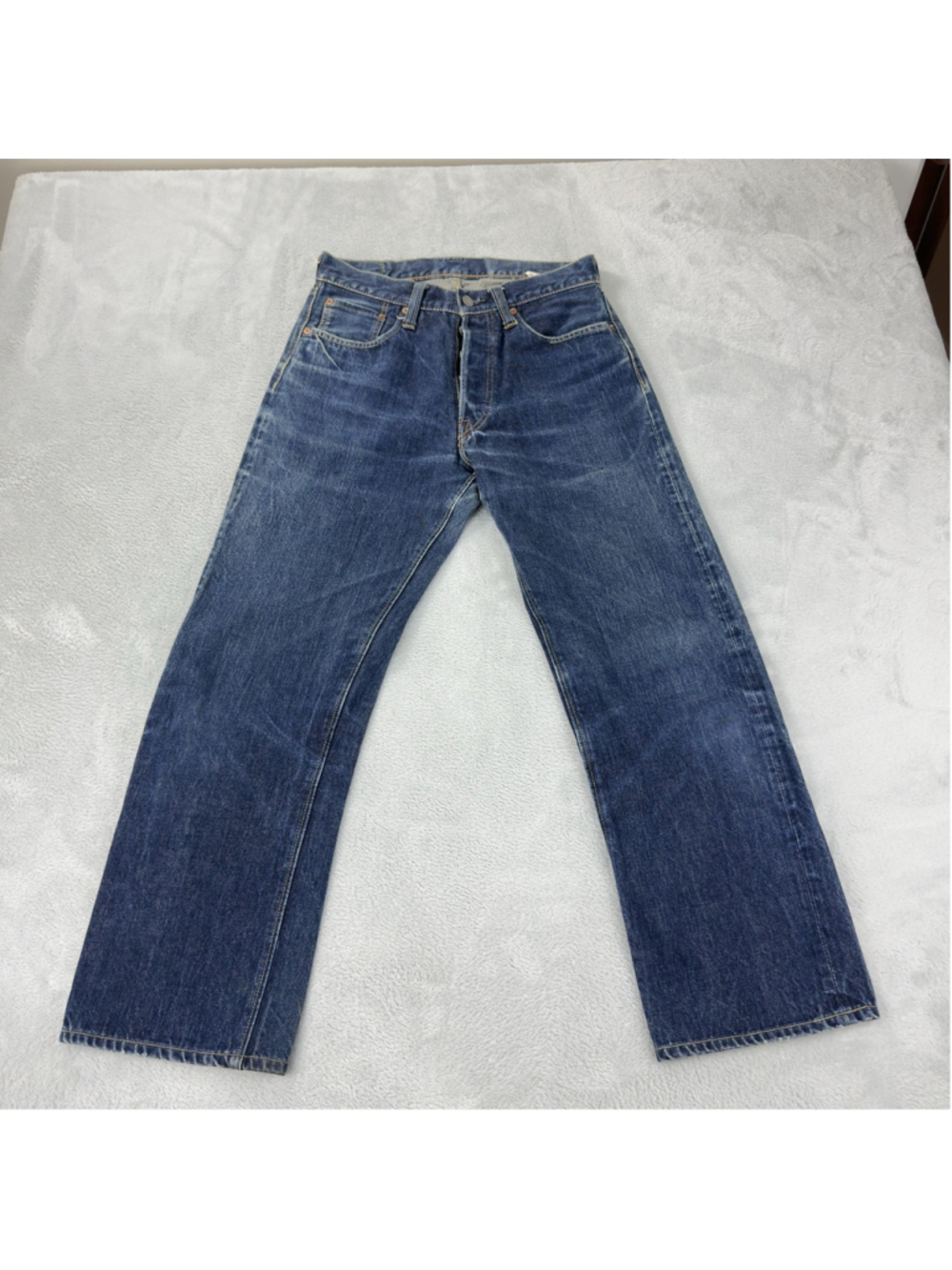 Sugar Cane 1947 Men's Size 30 W x 27 L Red Selvedge Button Fly Denim Jeans Japan